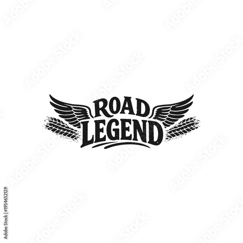 Road Legend Logo Design Element