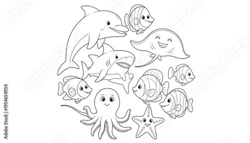 Underwater friends smiling together in oceanic harmony