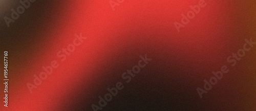 Abstract Grainy Red and Black Gradient Background with Soft Light Leak and Noise Texture