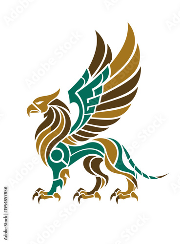 Articulated Biomechanical Griffin layered colors 3D depth high-resolution POD commercial