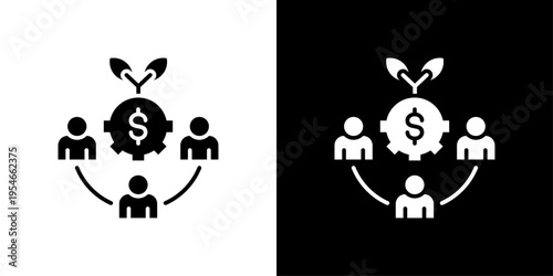 Collaboration Icon Sheet Black And White