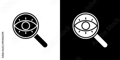 Vision Icon Sheet Black And White