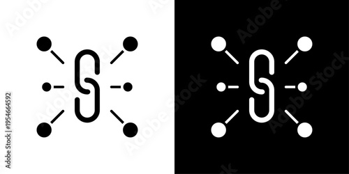 Connect Icon Sheet Black And White