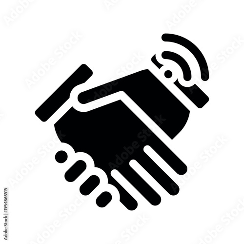 Smart Contract Digital Agreement Graphic Vector