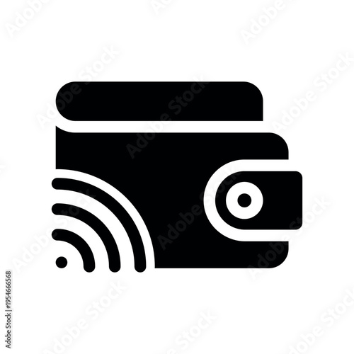 Wireless Transaction Digital Wallet Graphic Sign