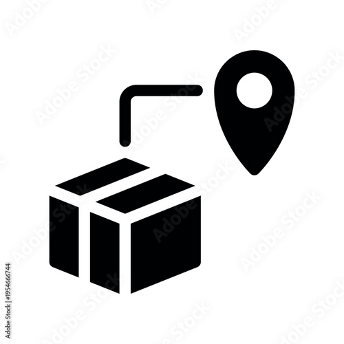 Package Tracking Route From Cardboard Box To Location