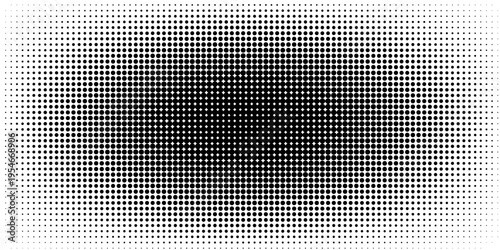 Dotted halftone gradient texture. Fading polka dot background. Repeated dots gradation pattern background. Black vanishing comic pop art overlay backdrop. eps 10