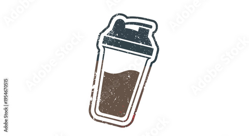 Fitness shaker with protein drink