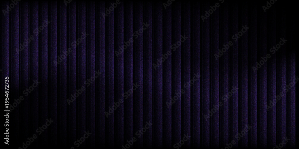 Obraz premium Ribbed fractal glass texture with dreamy purple and black gradient, futuristic elegant mysterious background, bold dynamic design blending bright colors with geometric symmetry, modern vector