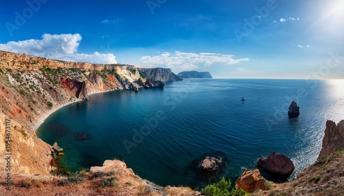 The Black Sea Coast Of Cape Fiolent In The Balaklava District Of Sevastopol Crimea