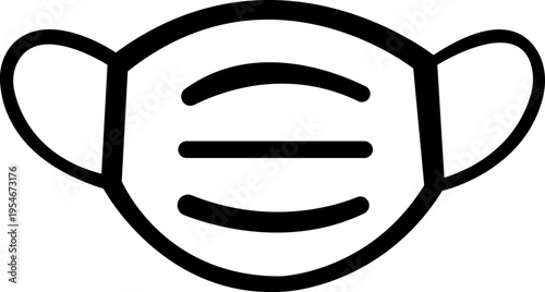 Medical mask icons set. Medical or surgical face mask. Virus protection. Face nose mouth virus mask icon set. Covid-19 virus - stock vector. isolated on transparent background