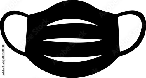 Medical mask icons set. Medical or surgical face mask. Virus protection. Face nose mouth virus mask icon set. Covid-19 virus - stock vector. isolated on transparent background