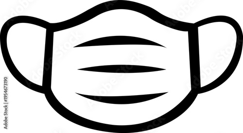 Medical mask icons set. Medical or surgical face mask. Virus protection. Face nose mouth virus mask icon set. Covid-19 virus - stock vector. isolated on transparent background