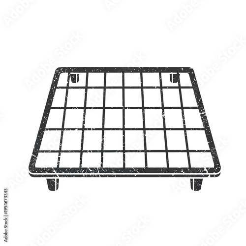 Grill Rack Isolated on White Background
