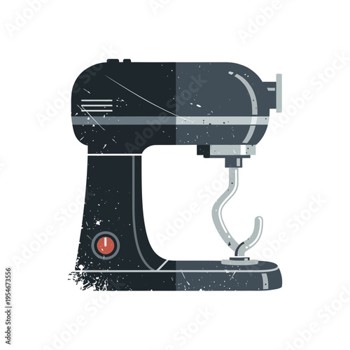 Retro Stand Mixer with Dough Hook