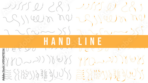 Hand-Drawn Thin Arrow and Line Elements Set