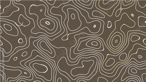 Abstract seamless vector pattern design featuring flowing waves and elegant lines for a vintage textile wallpaper or decorative tile backdrop art illustration