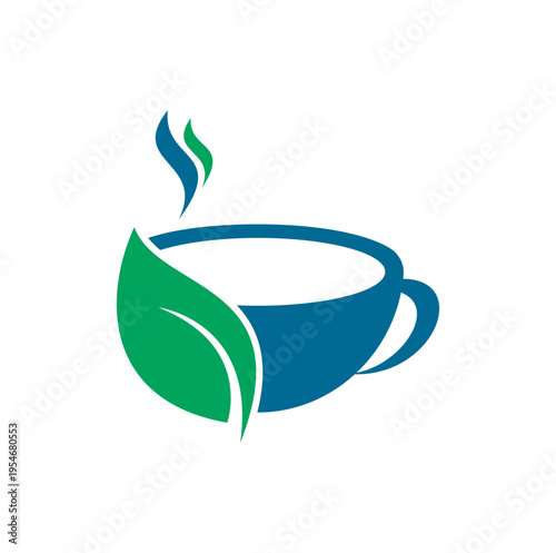 Eco Coffee Logo Template Design.