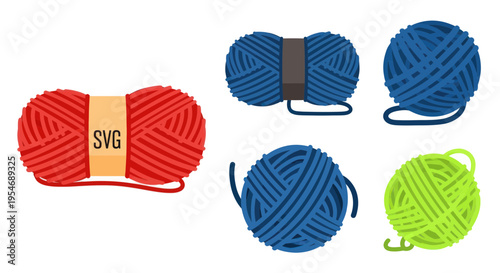 Colorful Yarn Balls for Knitting and Crafting