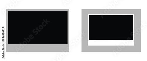 Polaroid Photo Frames Vector Set – Blank Photo Mockup Templates for Social Media & Collage
