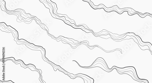 Abstract flowing lines, organic wavy shapes, minimalist graphic background