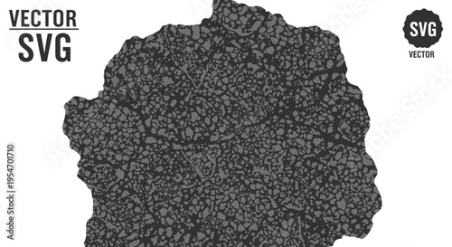 Abstract Textured Map of Romania - Vector SVG Graphic Design