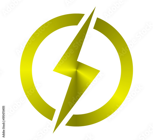 yellow grass on white background, Yellow lightning bolt icons. Electric strike and blitz speed logo, thunderbolt flash storm, volt power symbols. Vector isolated set