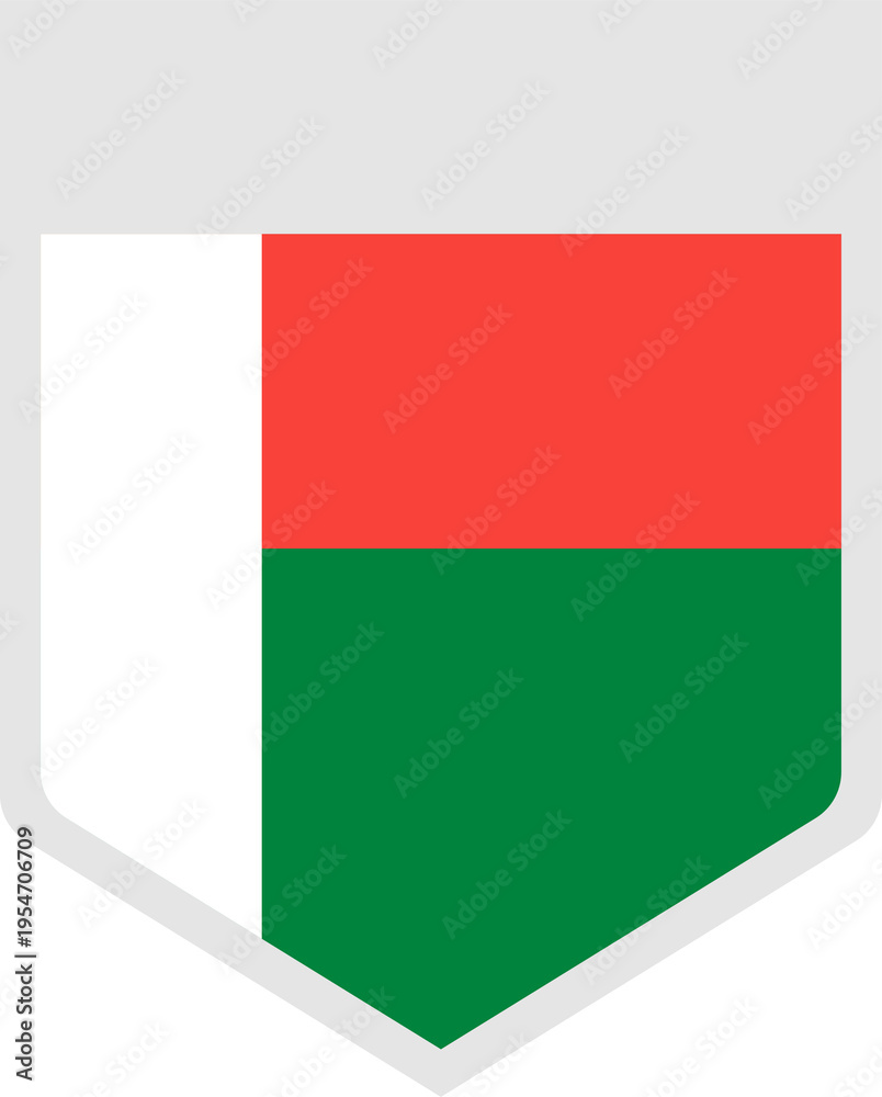 Obraz premium madagaskar flag