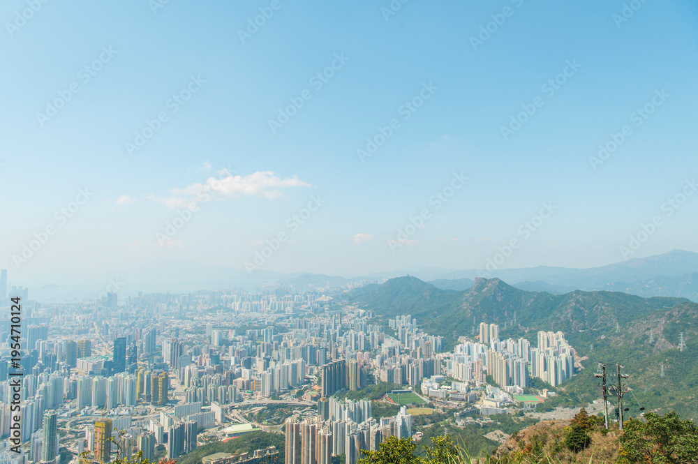 Fototapeta premium 香港 飛鵝山からの景色