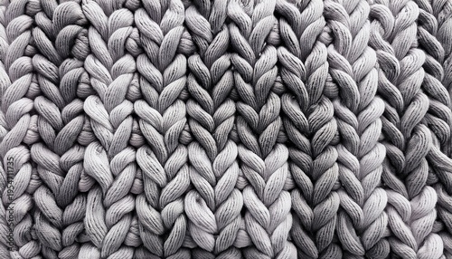 Monochrome Knitted Patterns Various Textures And Weaves For Backgrounds And Crafts Projects