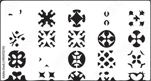 black and white stencil designs for art and crafting purposes