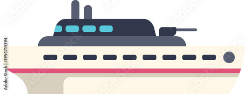 Yacht vessel sailing for sea travel and maritime transport