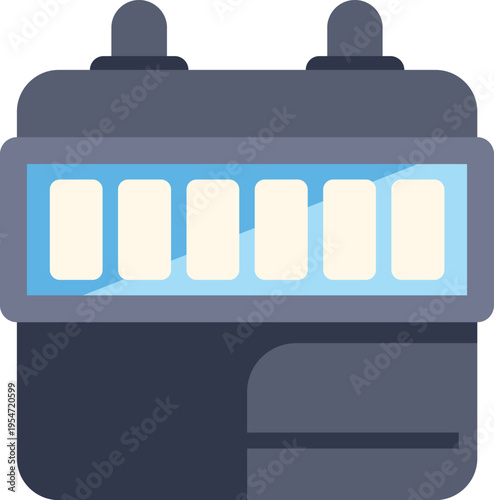 Battery icon displaying full charge with all indicators illuminated