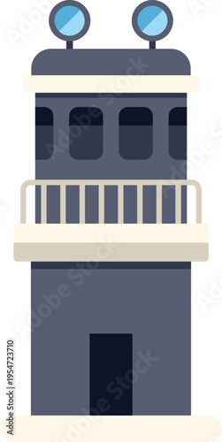 Air traffic control tower providing guidance for flight operations