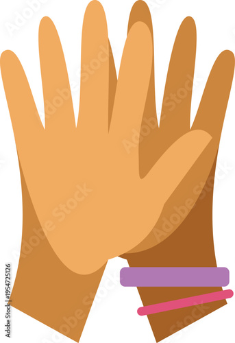 Two hands joining representing connection, teamwork, and friendship