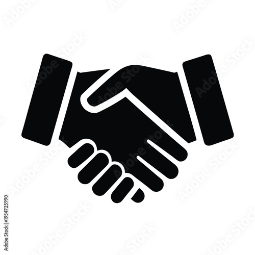 Business Handshake Icon Vector Illustration