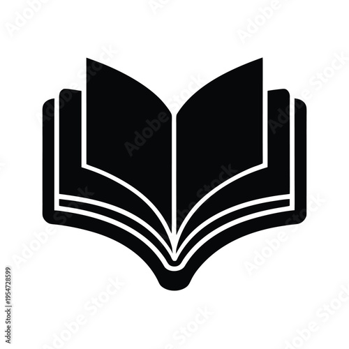 Open Book Icon Vector Illustration