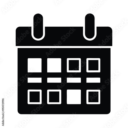 School Timetable Icon Vector Illustration
