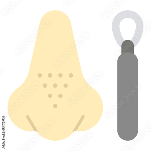 Nose Pore Cleansing Tool Illustration