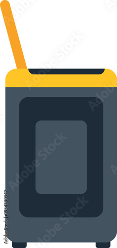 Portable walkie talkie or receiver transmitting and receiving audio