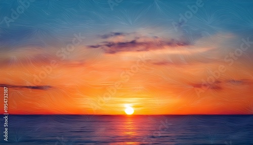 Serene Abstract Painterly Sunset Creating A Tranquil Atmospheric Blend Of Warm And Cool Hues Across A Soft Horizon Line Evoking A Peaceful Natural Landscape