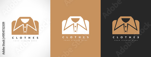 Shirt logo vector. Clothes design