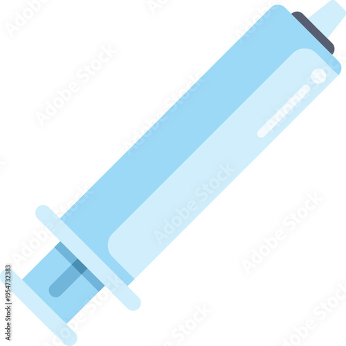 Syringe icon representing vaccination, medicine, and therapy concepts