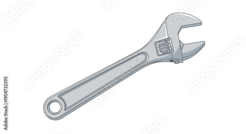 Adjustable Wrench Tool for Tightening Bolts.