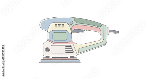 Electric Sander Tool for Woodworking.