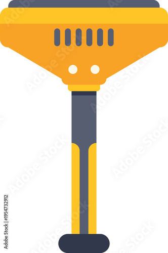 Steam cleaner flat vector design for household or professional cleaning equipment