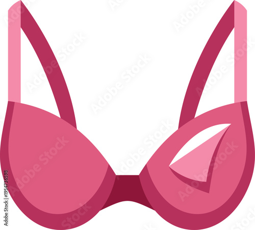Pink bra illustrating underwear, intimate apparel, and fashion garment for support