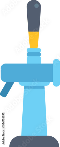 Beer tap icon representing a bar or pub draught drink serving system