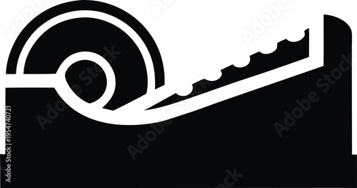 tape dispenser vector illustration on transparent background