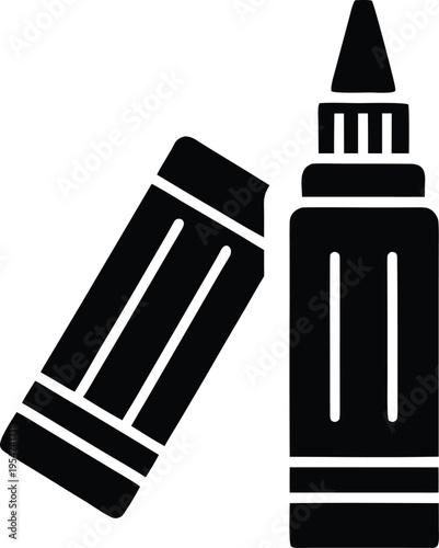 glue stick vector illustration on transparent background